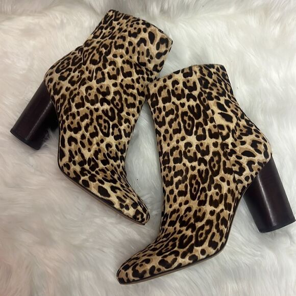 Sam Edelman Corra Leopard Booties Size 8.5 B82 - Picture 5 of 10